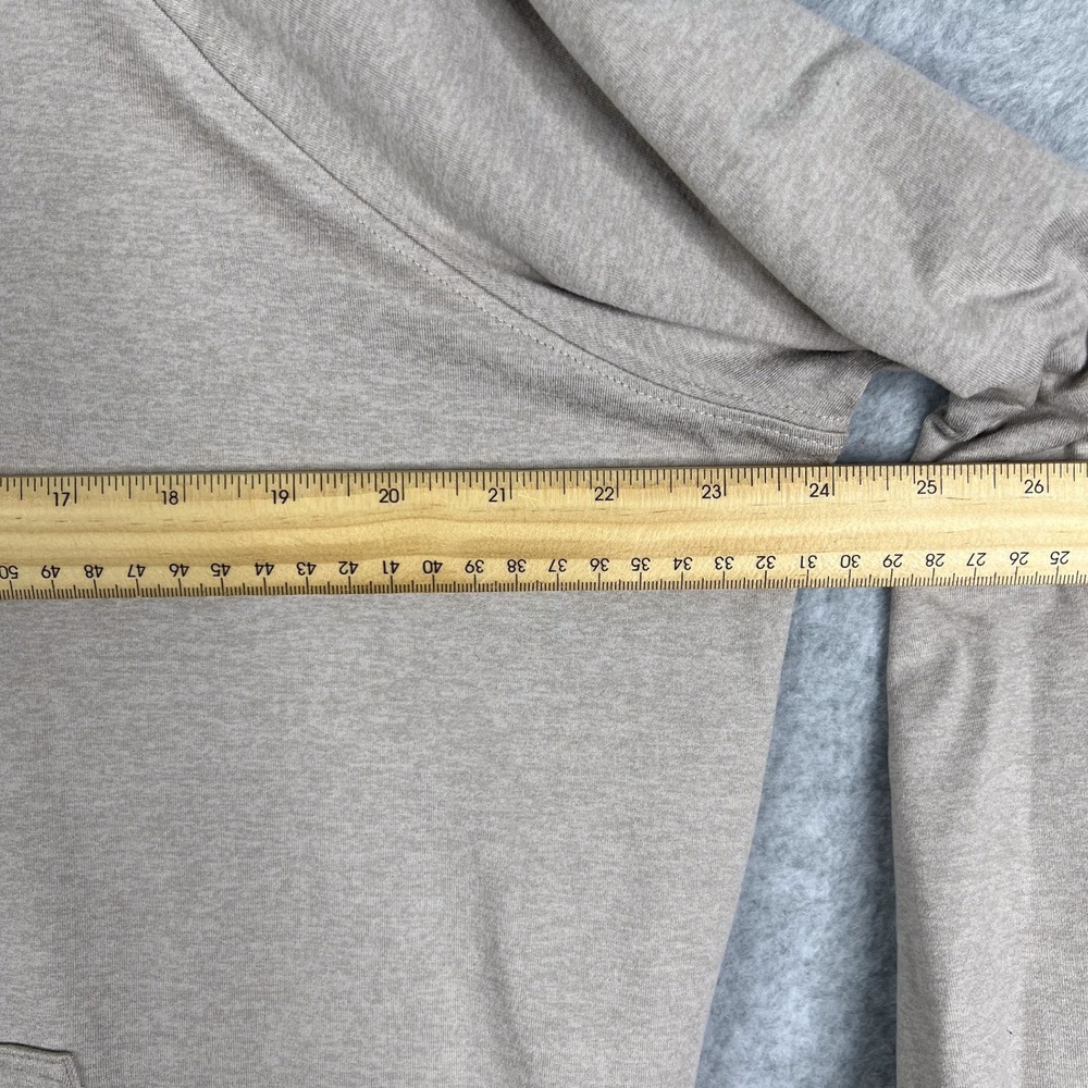 Vuori Heathered Khaki Tan Halo Oversized Hoodie Pullover Size Small - Picture 11 of 12